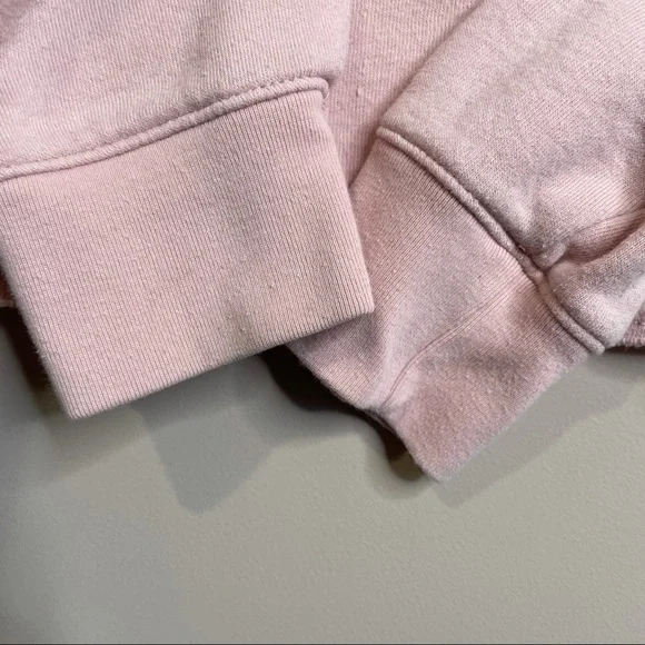 American eagle baby pink hooded crop sweatshirt - Picture 7 of 8